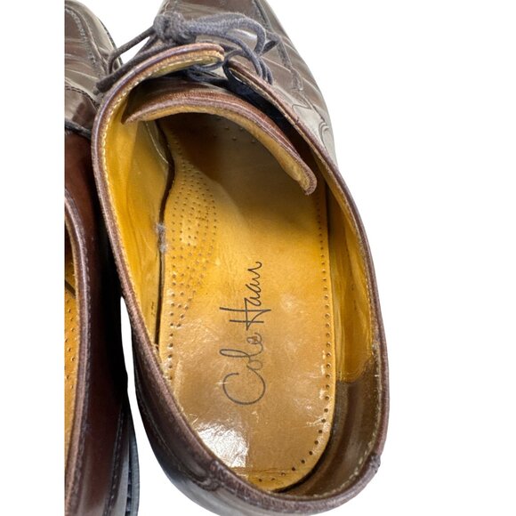 Cole Haan Mens Brown Leather Oxford Shoes Size 10M SKU 7800
